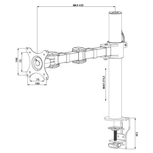 Uchwyt na biurko do jednego monitora 10-30 cali-21655896