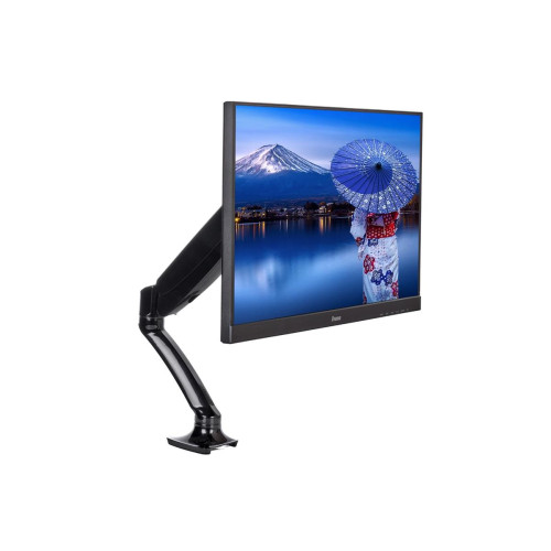 Uchwyt do monitora IIYAMA DS3001C-B1, montaż biurkowy, do pojedynczego monitora 10-27 cali, regulacja wysokości, sprężyna gazowa, VESA 75x75/100x100,