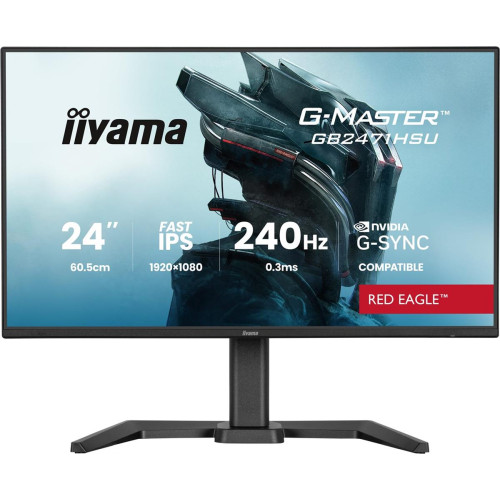 Monitor iiyama G-Master GB2471HSU-B1 24" Fast-IP - Płaski ekran