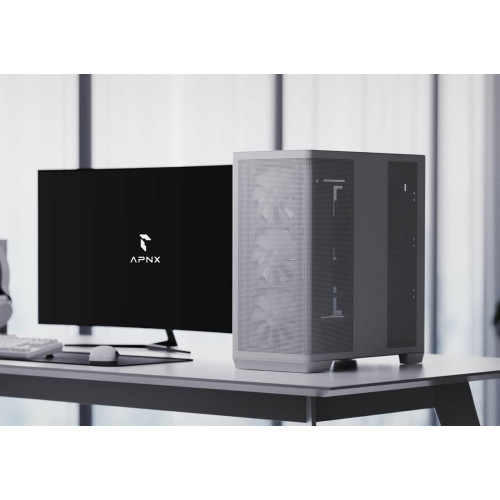 Obudowa AeroCool Geh Midi APNX C1-R-WT-V1 z MicroATX/MiniITX-21659427