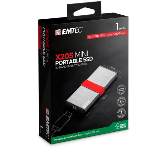 Przenośny dysk SSD EMTEC 3.2Gen2 x205 (ECSSD1TX205)-21662756