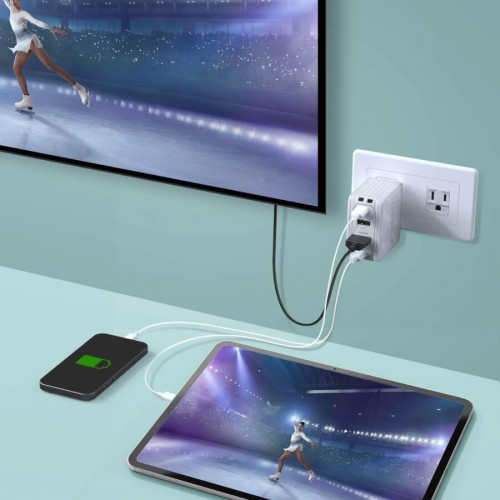 Stacja ładująca AVerMedia, EliteGO (GC313Pro) Biały, 100W GaN, HDMI-21663393