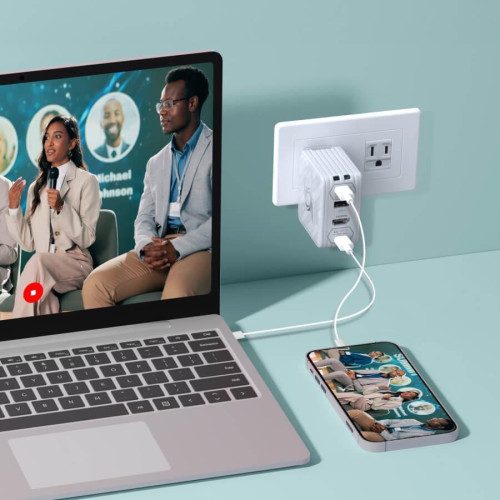 Stacja ładująca AVerMedia, EliteGO (GC313Pro) Biały, 100W GaN, HDMI-21663394