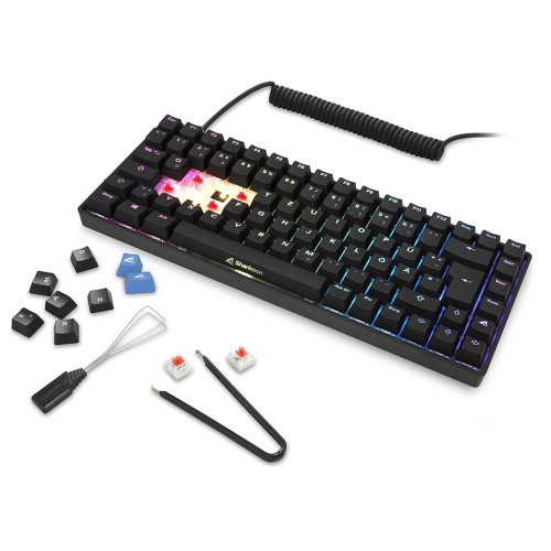 Klawiatura Sharkoon Gaming Keyboard Skiller SGK50S3 czarno-żółty RGB-21663858