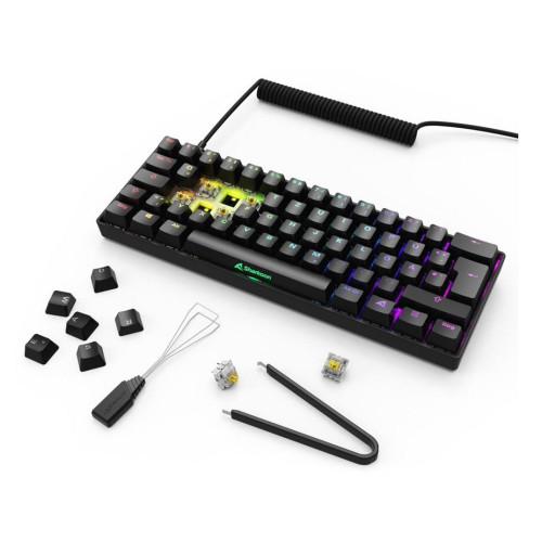 Klawiatura Sharkoon Gaming Keyboard Skiller SGK50S4 Gen2 czarno-żółty RGB-21663913