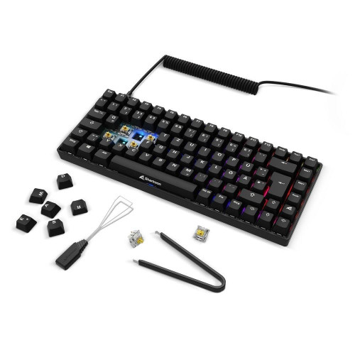 Klawiatura Gamingowa Sharkoon SKILLER SGK50 S3 PBT - Gateron G Pro 3.0 Żółta-21663918