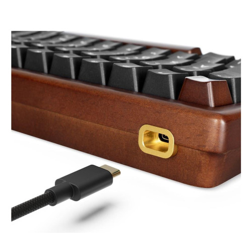 Klawiatura gamingowa Sharkoon Skiller SGK50S3 Wood-21663955