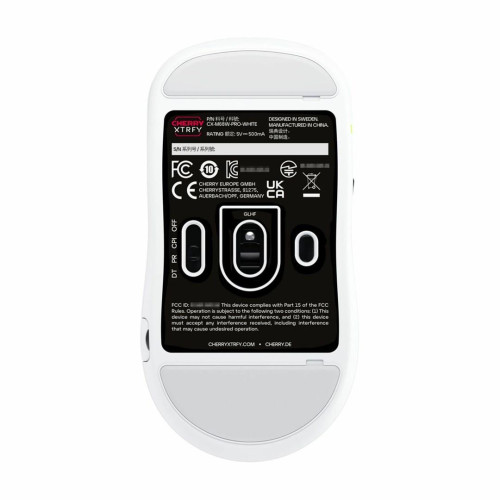 Mysz CHERRY Xtrfy M68 Pro - mysz - optyczna - 5 przycisków - bezprzewodowa - 2,4 GHz - odbiornik bezprzewodowy (USB) - 