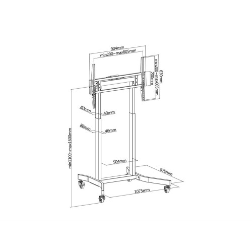 Uchwyt na stojak podłogowy Equip 55-100