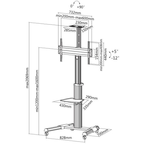 Uchwyt ścienny do telewizora Equip Pagrindys 650602 37' - 70'-21676241