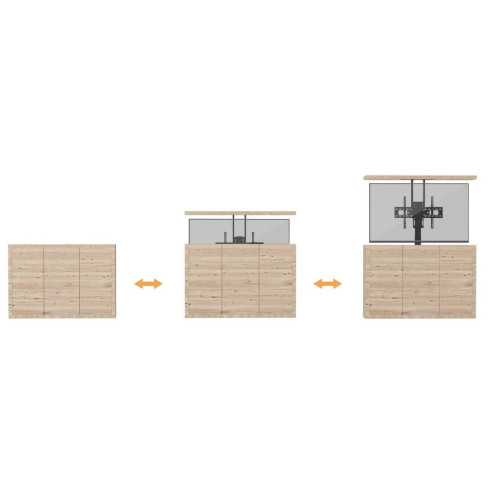 Mocowanie do telewizora LCD (zmotoryzowane) - Plastik, Aluminium, Stal - Rozmiar ekranu: 94-165.1 cm (37