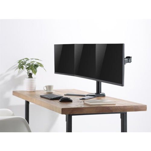 Uchwyt biurkowy Equip Pro - Tilt dla 3 wyświetlaczy LCD - Rozmiar ekranu: 43,2-68,6 cm (17
