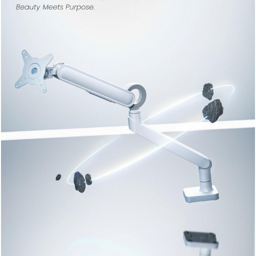 Uchwyt biurkowy do monitora biały detaliczny-21676384