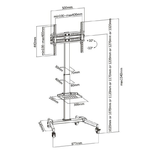 Uchwyt podłogowy do TV 32