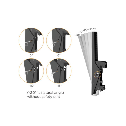 Uchwyt sufitowy do 2 wyświetlaczy LCD - Plastik, Aluminium, Stal, Srebrny - Rozmiar ekranu: 114.3-139.7 cm (45-55'')-21