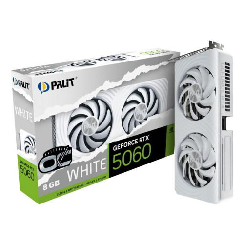 Karta Graficzna Palit RTX5060 WHITE OC 8GB GDDR7 NE75060U19P1-GB2063M sprzedaż detaliczna-21677999