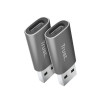 Adapter Calyx USB-C do USB-A dwupak szary-21763781