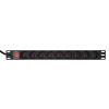 GEMBIRD LISTWA ZASILAJĄCA RACK (PDU) 9 GNIAZD FR, 1U, 16A, WTYK FR, 2M