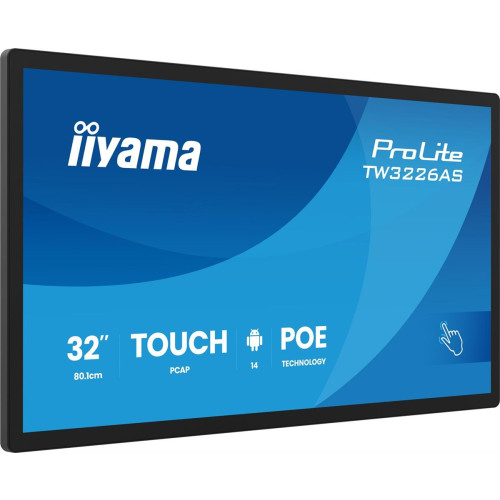 Panel-PC iiyama TW3226AS-B3P 32" z Androidem 14+GMS SOC Octa-core RK3576 4GB Pamięci 32GB PCAP 10-Punktowy Ekran Dotykowy 1920x1080 VA