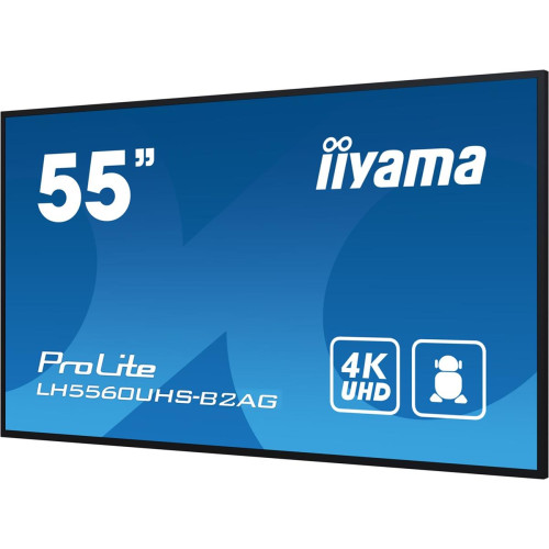 iiyama 55” profesjonalny wyświetlacz Digital Signage 4K UHD z zaawansowanymi opcjami sterowania i łączności-217019