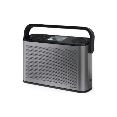 Przenośne stereofoniczne radio cyfrowe Sharp OSAKA DR-P540(GY) z portem USB, łącznością Bluetooth, radiem FM i połączeniem bezprzewodowym