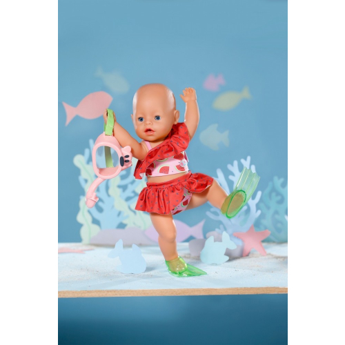 Zestaw do nurkowania z płetwami Baby Born 43 cm-21768443