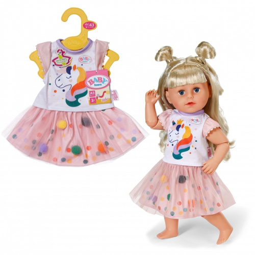 Sukienka jednorożca z tutu Baby Born 43 cm-21768549