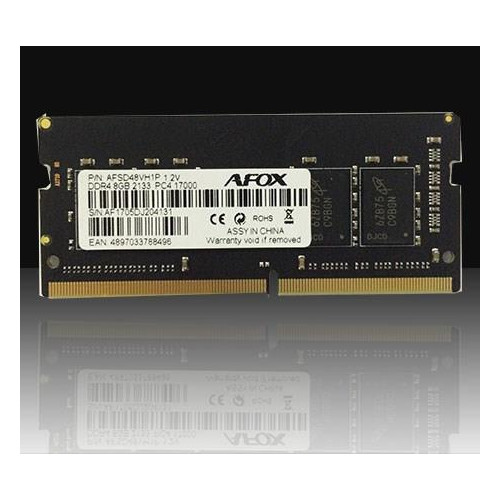 AFOX SO-DIMM DDR4 8GB 2666MHZ AFSD48FK1P-21800234