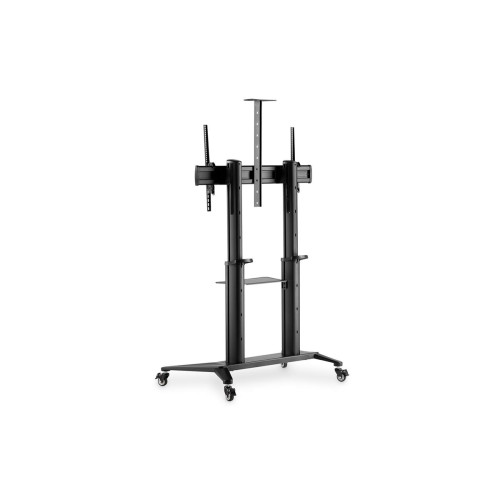 Stojak mobilny pojedynczy z półką i uchwytem na kamerę 1xLCD max. 120