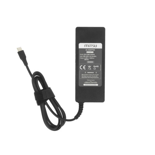 Zasilacz Mitsu 100W USB type C USB-C (black)-21816377