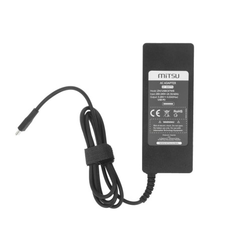 Zasilacz Mitsu 87W USB type C USB-C (black)-21816383