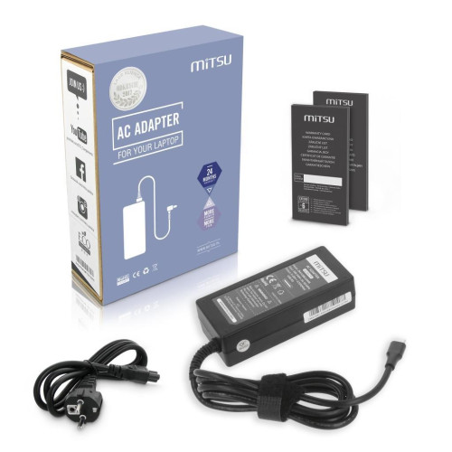 Zasilacz Mitsu 65W USB type C USB-C (black)-21816392
