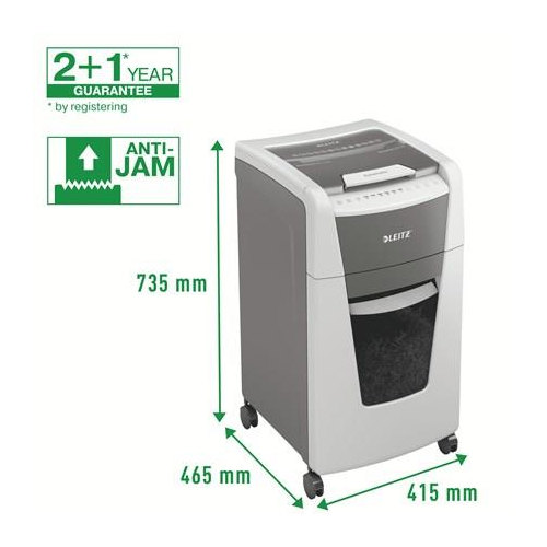 Niszczarka Leitz IQ AutoFeed 300, P5, 300 kartek, 60 l kosz-21825933