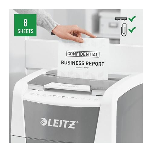 Niszczarka Leitz IQ AutoFeed 300, P5, 300 kartek, 60 l kosz-21825936