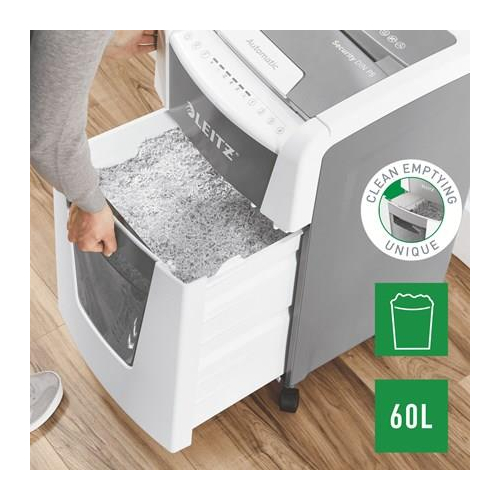 Niszczarka Leitz IQ AutoFeed 300, P5, 300 kartek, 60 l kosz-21825937