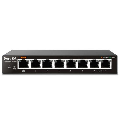 Switch Draytek VigorSwitch G1080 - Switch - 1 Gbps