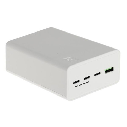 Greencell PowerPlay 30 - biały powerbank 30 000mAh, 22,5W, 4 porty