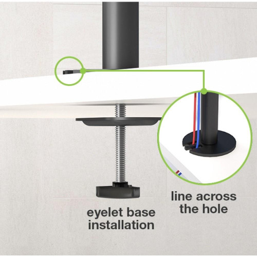TECHLY PODSTAWA POD 2 MONITORY 13-27