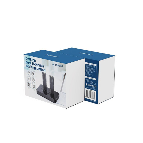 GEMBIRD STACJA DOKUJĄCA PODWÓJNA DO DYSKÓW M.2 SATA I NVME SSD CZARNA-21910503