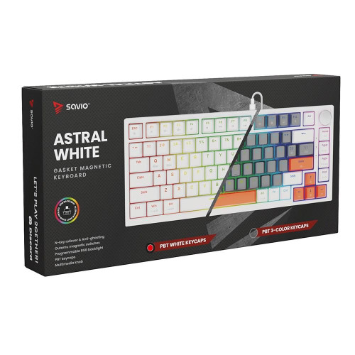 SAVIO KLAWIATURA MECHANICZNA ASTRAL WHITE OUTEMU WHITE JADE RGB-21911519