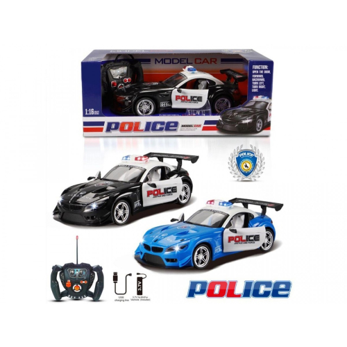 Auto policja R/C światło, otwierane drzwi-21982302