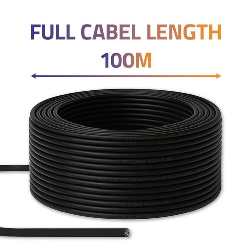 Kabel patchcord sieciowy skrętka UTP | CAT6 | High speed 1Gb/s | LAN | 100m | Czarny-21983499