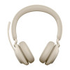 Słuchawki nauszne bezprzewodowe Jabra Evolve2 65 MS Stereo Link380c, beige