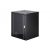Szafa sieciowa wisząca Dynamic 19" 16U rack 785x600x600mm, drzwi szyba, czarny, niezłożona, 60kg