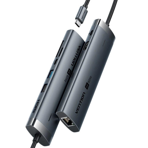 Stacja dokująca USB-C 8w1 Vention 4K 60Hz 100W PD 0.15m-22006491