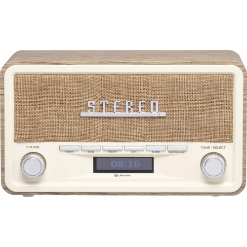 Radio retro Denver DAB-18 ligh wood-12885013