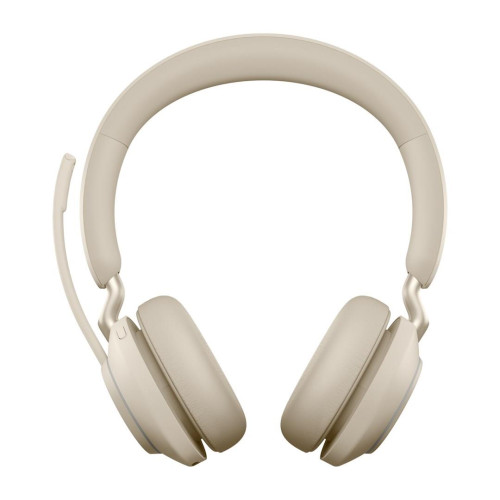 Słuchawki nauszne bezprzewodowe Jabra Evolve2 65 MS Stereo Link380c, beige