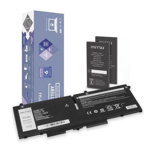 Bateria Mitsu do Dell Latitude 5330, 7330, Precision 15 3570-22030673