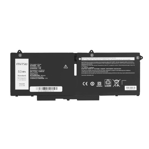 Bateria Mitsu do Dell Latitude 5330, 7330, Precision 15 3570-22030677