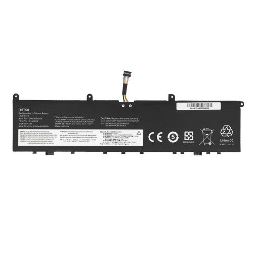 Bateria Mitsu do Lenovo ThinkPad P1, X1 Extreme (Gen 1, 2)-22030683